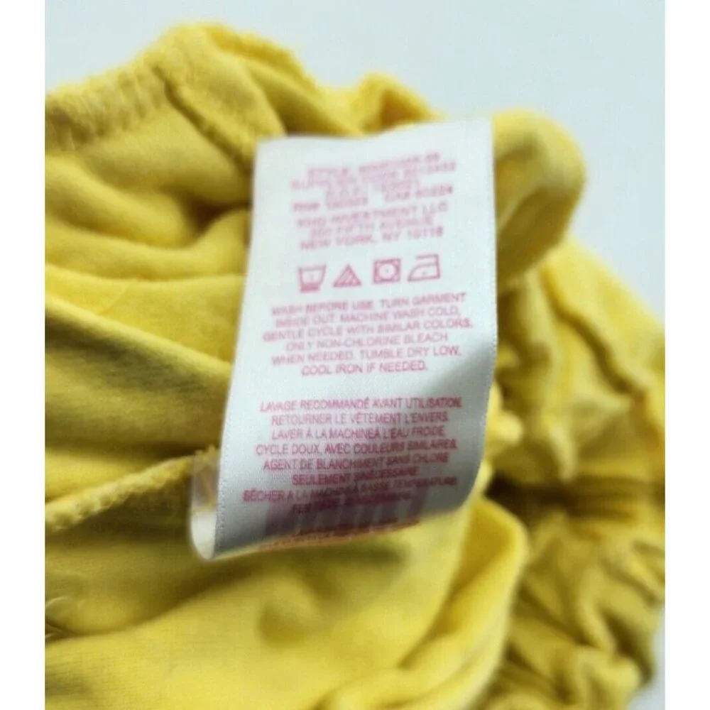 Juicy Couture Baby Girl Zip Front Hooded Romper Terry Cloth Yellow Crowns Sz 18M